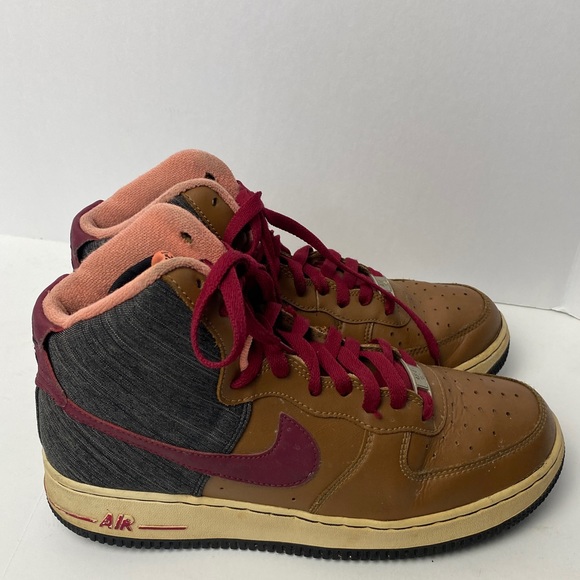 Nike Air Force One High '07 Ale Brown Men's Sneakers Size 2013